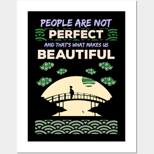 People are not perfect and thats what makes us beautiful recolor 5 Posters and Art